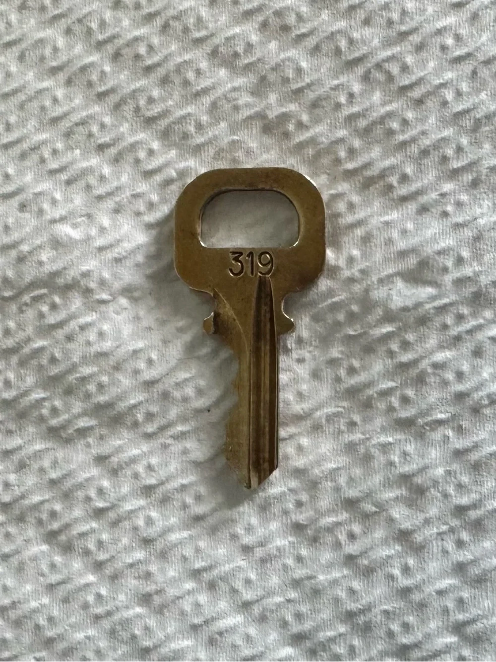 Louis Vuitton Gold LV Engraved Padlock with Key 319
